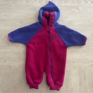 LL Bean Vintage Baby Fleece Cozy Onesie. 6 month